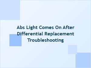 Resetting the Abs After Differential Replacement