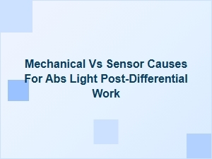 Diagnosing Abs Light After Differential Work